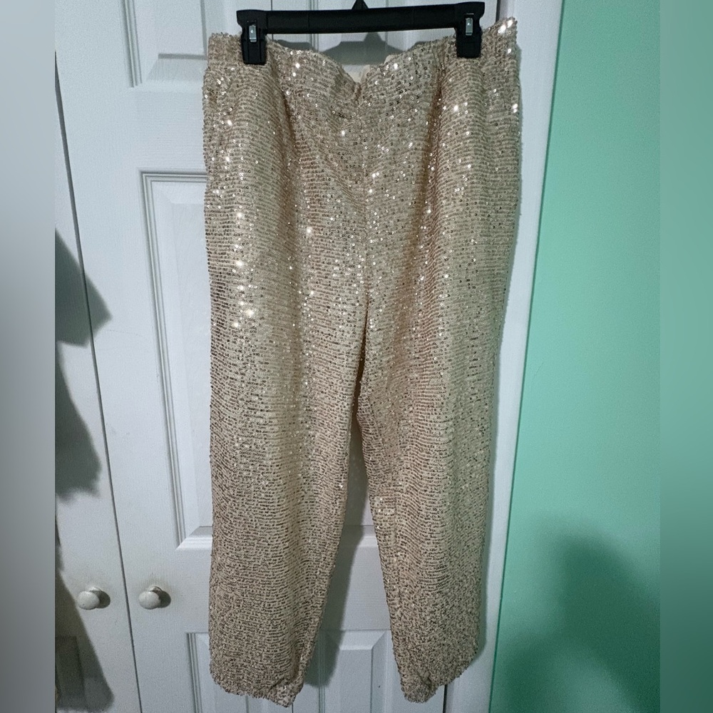 Serra Gold Sequin Pants